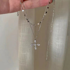 Crystal Zircon Pendant Necklace for Women