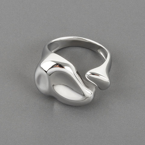 Vintage Chunky Hollow Branches Open Ring For Women