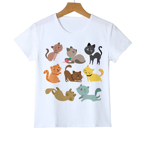 Cat Cartoon T Shirt