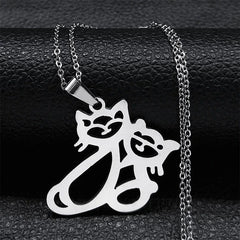 Cute Fashion Female Animal Cat Pet Necklace