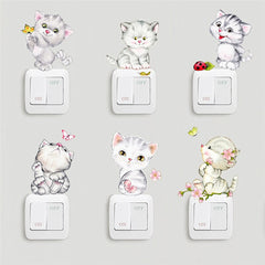 Cat Switch Stickers For Kids Rooms