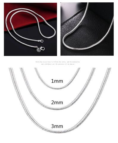 Silver Necklaces Fashion Jewelry