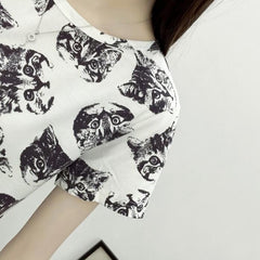 Cat Women's Summer T-Shirt