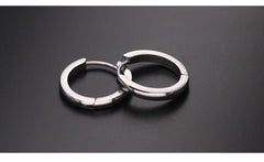 Buckle Round Ring Earrings Trend For Men and Women
