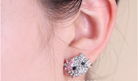 Cute Hello Kitty Earrings Women