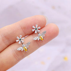 Pearl Bee Stud Earrings