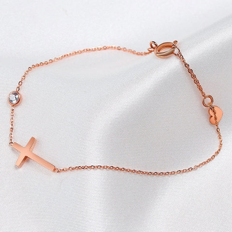 Huitan Simple Single Chain Bracelet for Women