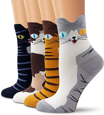 Harajuku Cartoon Cat Socks For Women