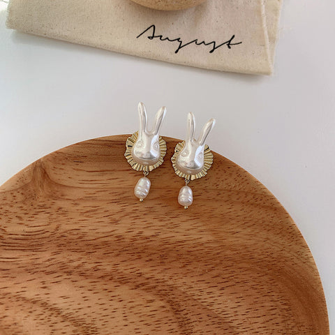 Rabbit Pearl Earrings