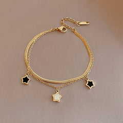 Star Charm Necklace Bracelet