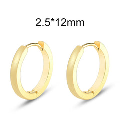 Buckle Round Ring Earrings Trend For Men and Women