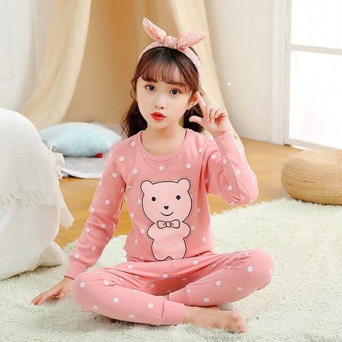 Winter Kids Cat Pajamas