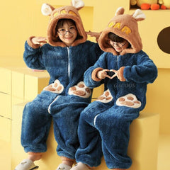 Winter Kids Cat Pajamas