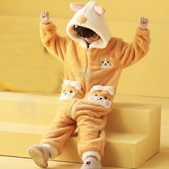 Winter Kids Cat Pajamas