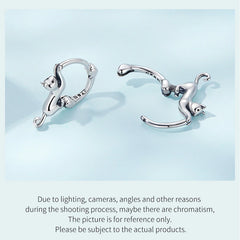 Cat Hoop Earrings For Women