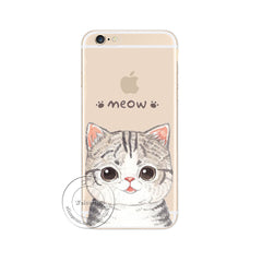 Cat Hard Plastic Case Cover For Apple iPhone 4 4S 5 5S 5C 6 6S 6 Plus 6SPlus SE