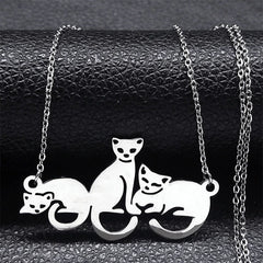 Cute Fashion Female Animal Cat Pet Necklace