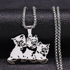 Cute Fashion Female Animal Cat Pet Necklace