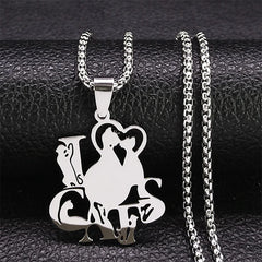 Cute Fashion Female Animal Cat Pet Necklace