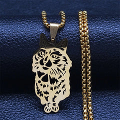 Cute Fashion Female Animal Cat Pet Necklace