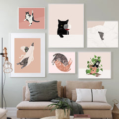 Cats Wall Pictures for Home Decoration
