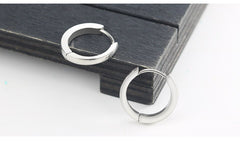 Buckle Round Ring Earrings Trend For Men and Women