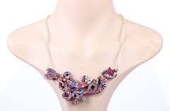 Cat Multicolour Necklace Girl Woman Fashion Jewellery