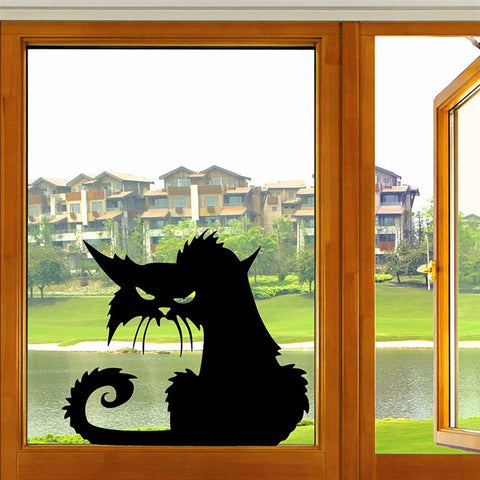 Black Cats Removable 3D Wall Stickers