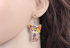 Cute Cat Drop Acrylic Earrings