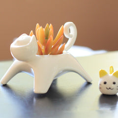 Cat Mini Ceramic Flower Pots