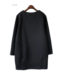 Miss Cat Women Long Sleeve Loose Dress