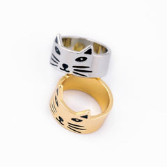 Vintage Cat Fashion Brief Ring