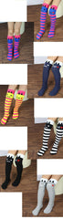 1 Pair of Cat Pattern Knee High Socking for 1-8 Years Children