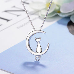 Cat Charm Pendant Necklaces for Women