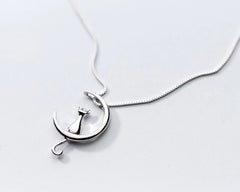 Cat Charm Pendant Necklaces for Women