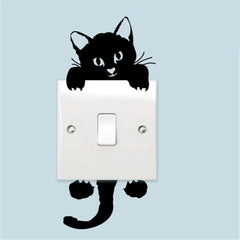 Cat Light Switch Wall Stickers
