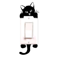Cat Light Switch Wall Stickers