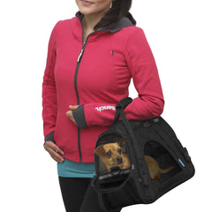 Pet Carrier Comfort Black Travel Bag