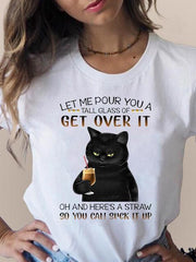 Print T Fashion 3d Cat Lovely Trend Cute Women