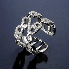 Bridal Cubic Zirconia Finger Rings for Women