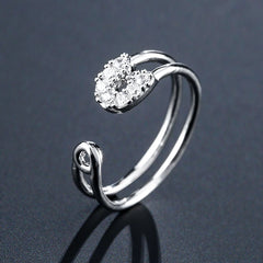 Bridal Cubic Zirconia Finger Rings for Women