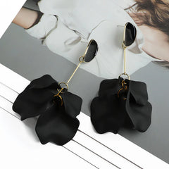 Acrylic Petal Long Dangle Drop Earrings For Women