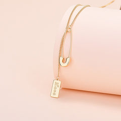 CIAXY Silver Color Pin Necklaces for Women