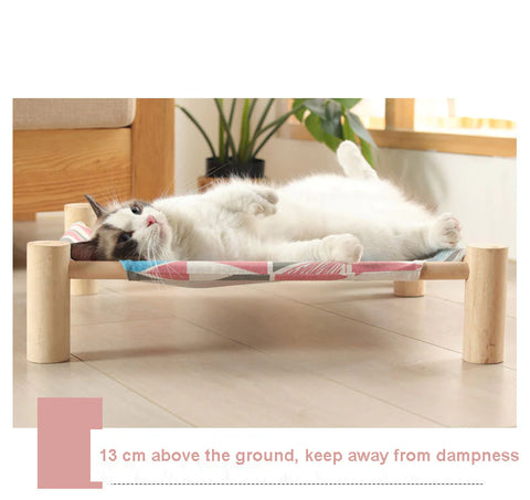 Raised Cat Bed No Woods Universal Detachable